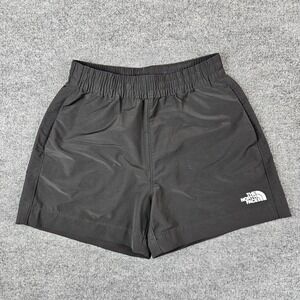 The North Face Windwall Shorts Women's M Black Elastic Waist Activewear Hiking